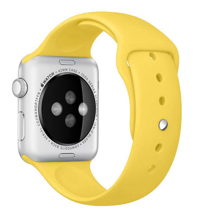Natural milk yellow watch strap made with hi quality silicone with anti lost lock 38mm / 40mm / 41mm(with out watch)