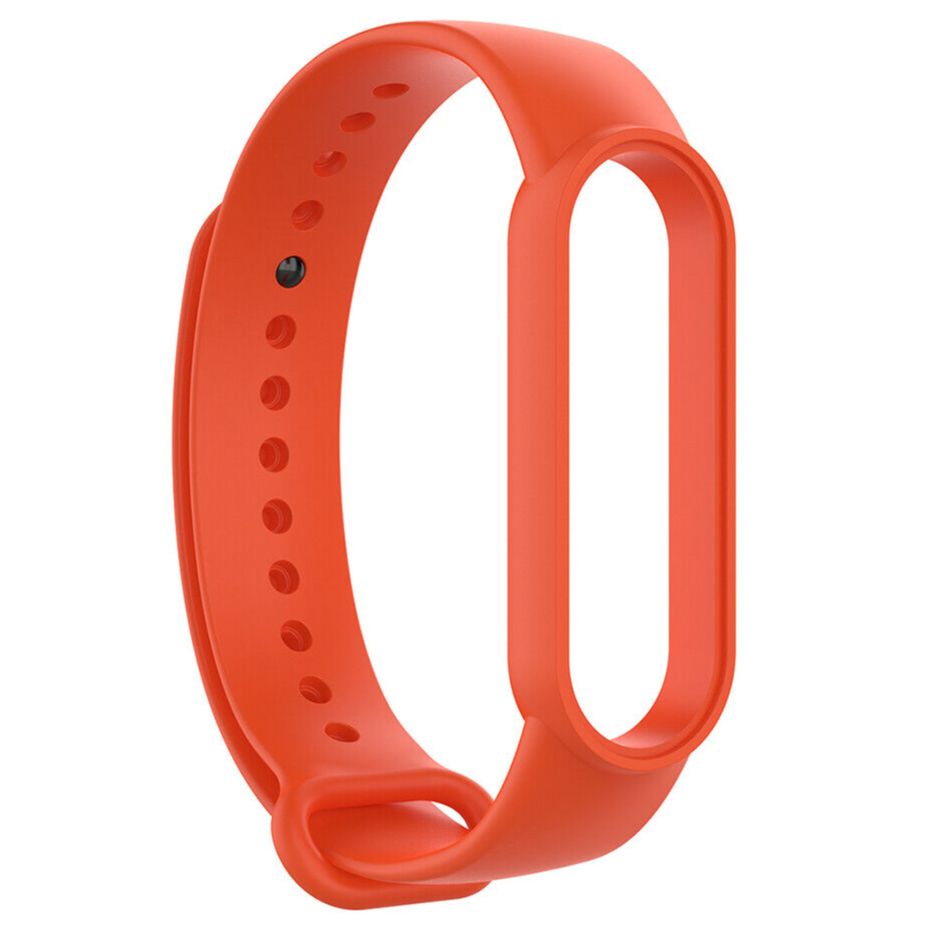 Original Mi Band 6/5 Silicone Smart Watch Strap Wrist Band for NFC/5 (Orange)
