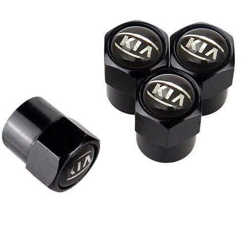 4{Pieces high quality 4pcs For KIA Car Tire Valve Stem Caps Tyre Wheel Air Covers