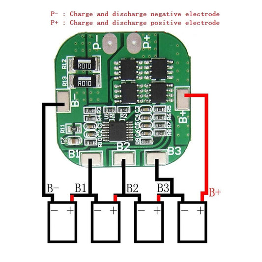 HX-4S-A20 4S 20A 14.8V 16.8V18650 Lithium Battery Protection Bard Short-circuit Protection