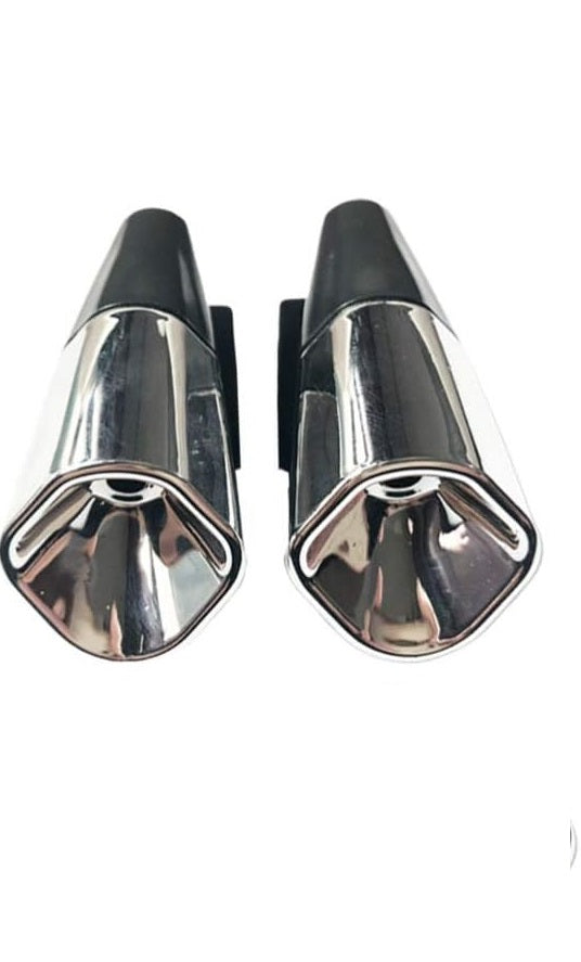 2PCS Universal Car Deer Whistle – Silver Auto & Motorcycle Safety Warning Alert Device.