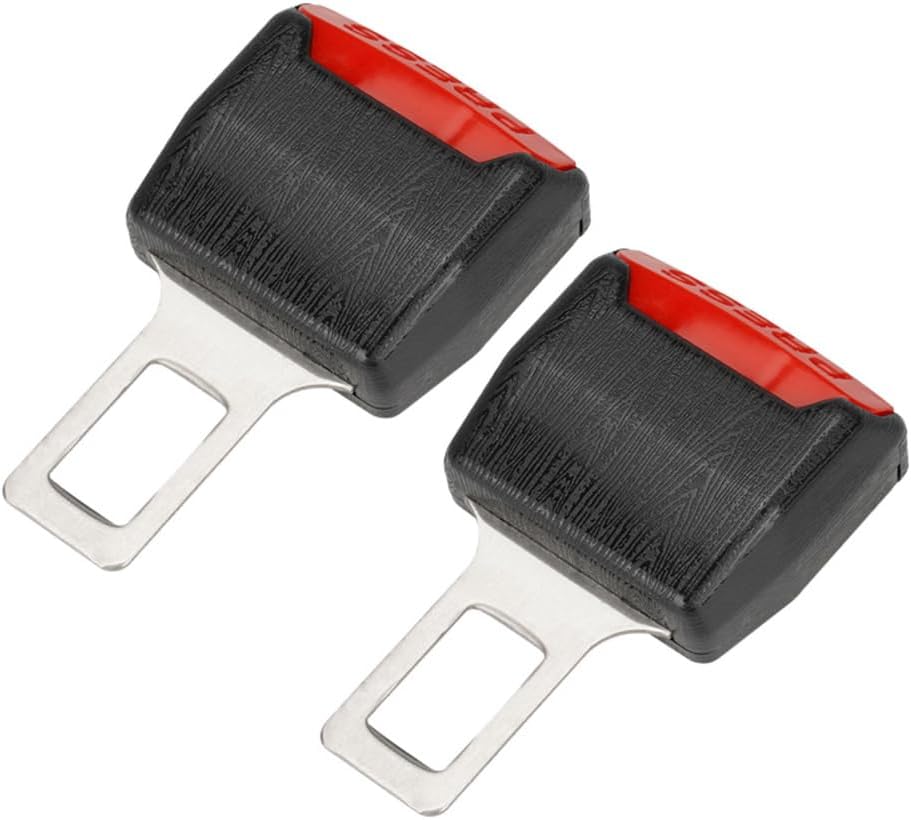 2 Pcs Car Seat Belt Buckle Extension – Aluminum Alloy Adjustable Car Belt Plug Extender for Added Comfort & Safety