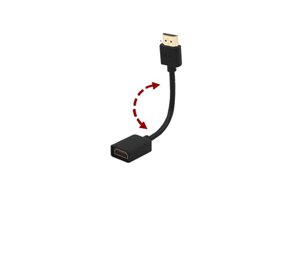 HDMI 2.0 Male to Female Extension Cable 30cm – 4K UHD, 3D, Streaming Device Compatible