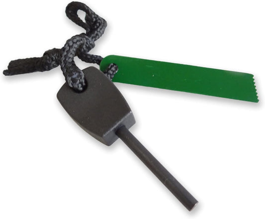 Emergency Fire Starter Magnesium Flint Stick with Striker & Lanyard | Waterproof Survival Fire Starter for Camping, Hiking & Outdoor Gear