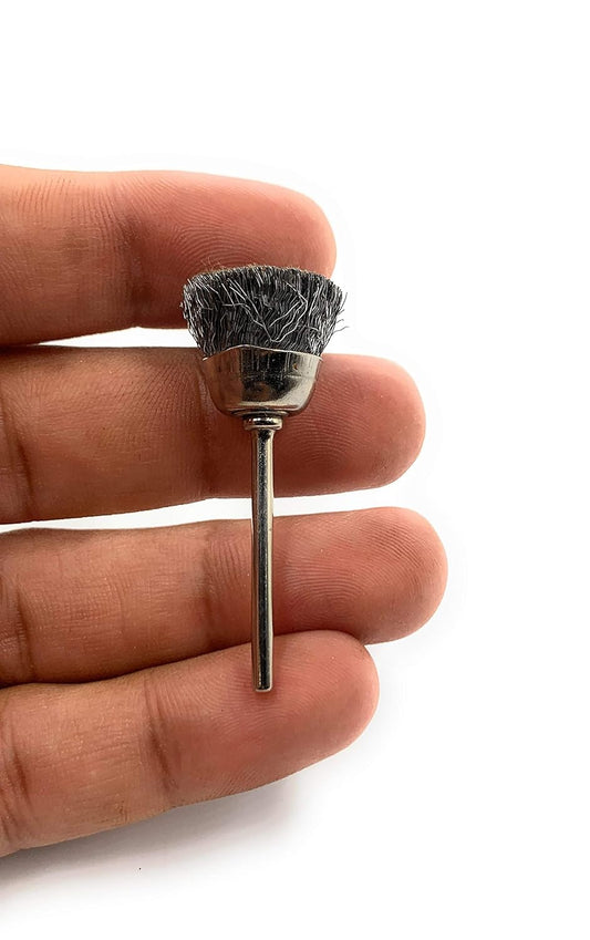 Wire Cup End Brush 1PC for Dremel Rotary Tool – Side view – Available in Pakistan