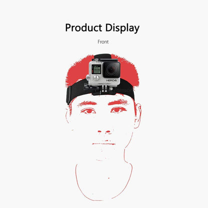 Head Strap Mount for Go Pro Hero 8, 7, 6, 5, Black, Session, Hero 4, Black, Silver, Hero+ LCD, 3+, 3, DJI Osmo Action Cameras Adjustable Elastic Band