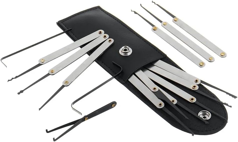 12-Piece Locksmith Training Kit with Practice Tools – Skill Development Set for Lock Mechanism Learning