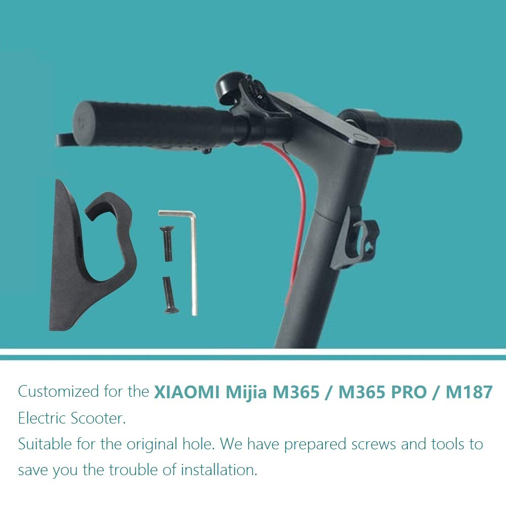 Glodorm Hanger Hook Gadget Bag Claw for Xiaomi M365 / M365 Pro / M187 Electric Scooter – Durable Hanging Pothook Accessories (Black)