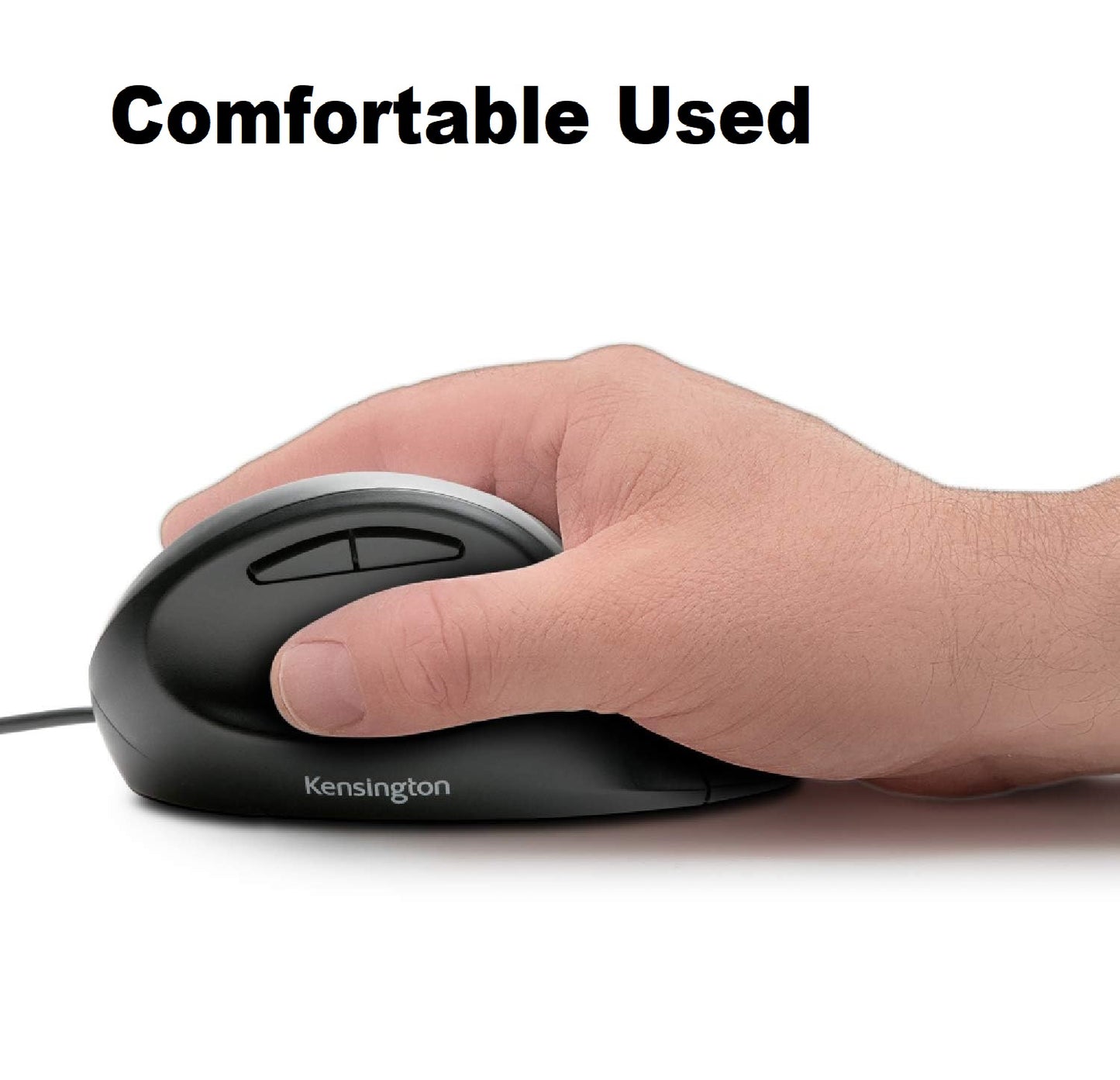 Kensington K75403JP Pro Fit Ergo Wired Mouse – Ergonomic Vertical USB Mouse for Windows &