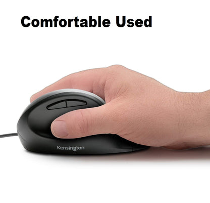 Kensington K75403JP Pro Fit Ergo Wired Mouse – Ergonomic Vertical USB Mouse for Windows &