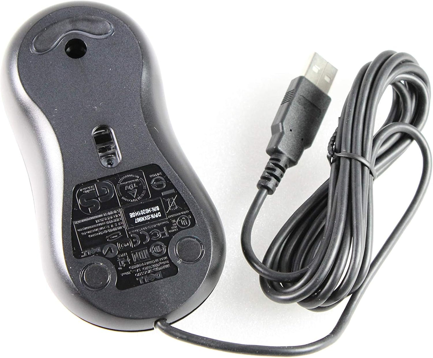 Dell 3-Button USB Wired Optical Mouse with Scroll Wheel – 1000 DPI Precision, Ergonomic Design for Laptop & Desktop (Black)