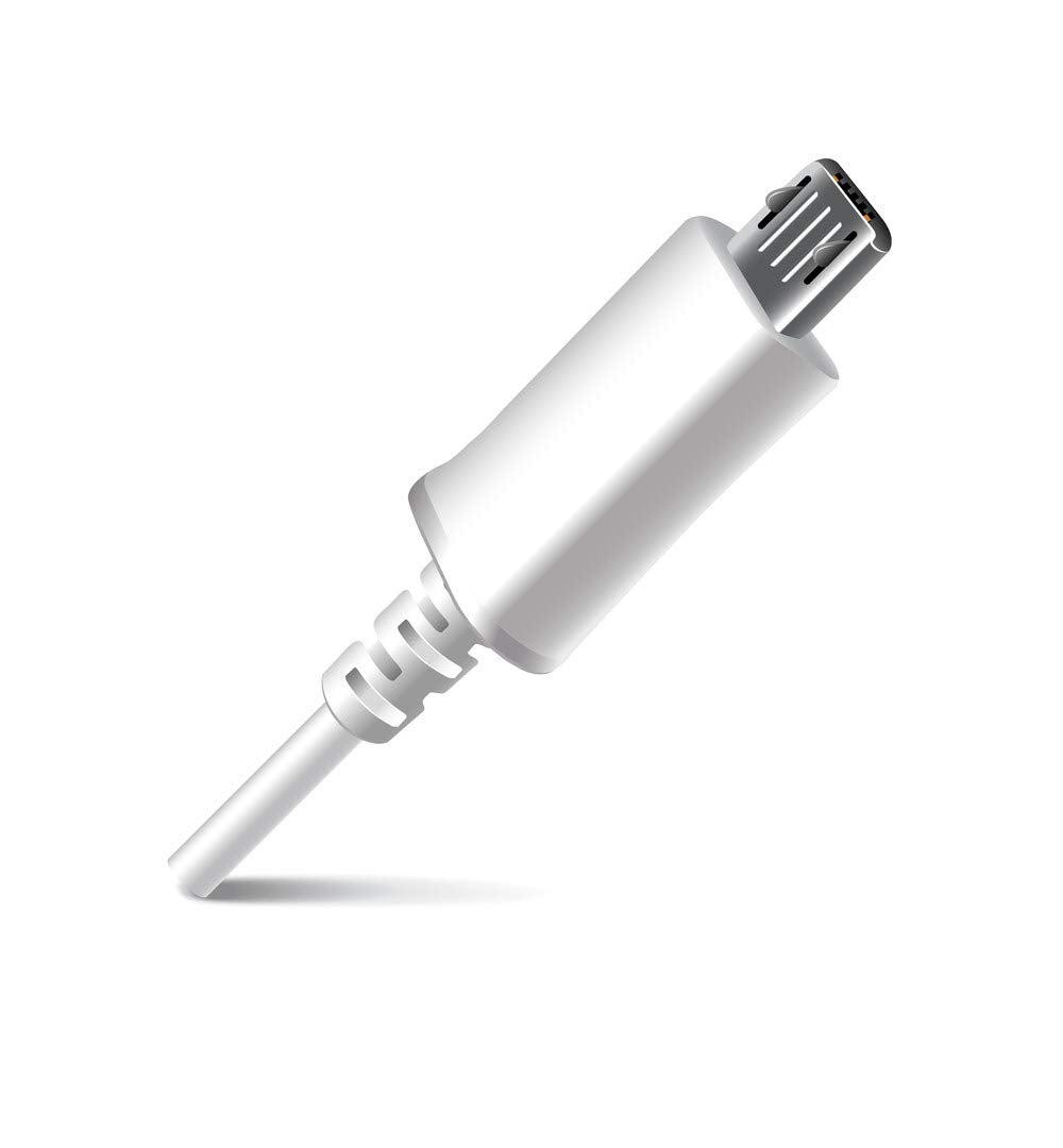 45cm  Micro USB Charging Cable for Nokia 1.4 / 1.3 / 2.4 / 2.3 / C2 / C1 / 2.2 – Fast Charging & Data Sync Cable White