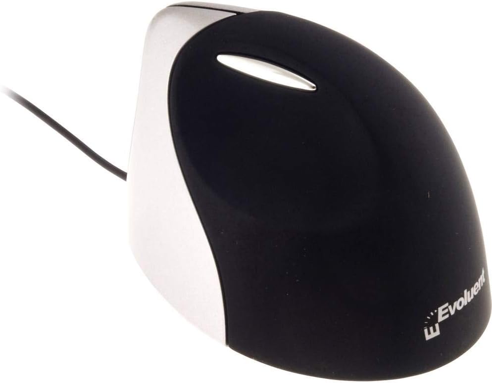 Evoluent VM3R2-RSB Vertical Wireless Mouse – Ergonomic Handshake Design for Wrist Pain Relief & Comfort