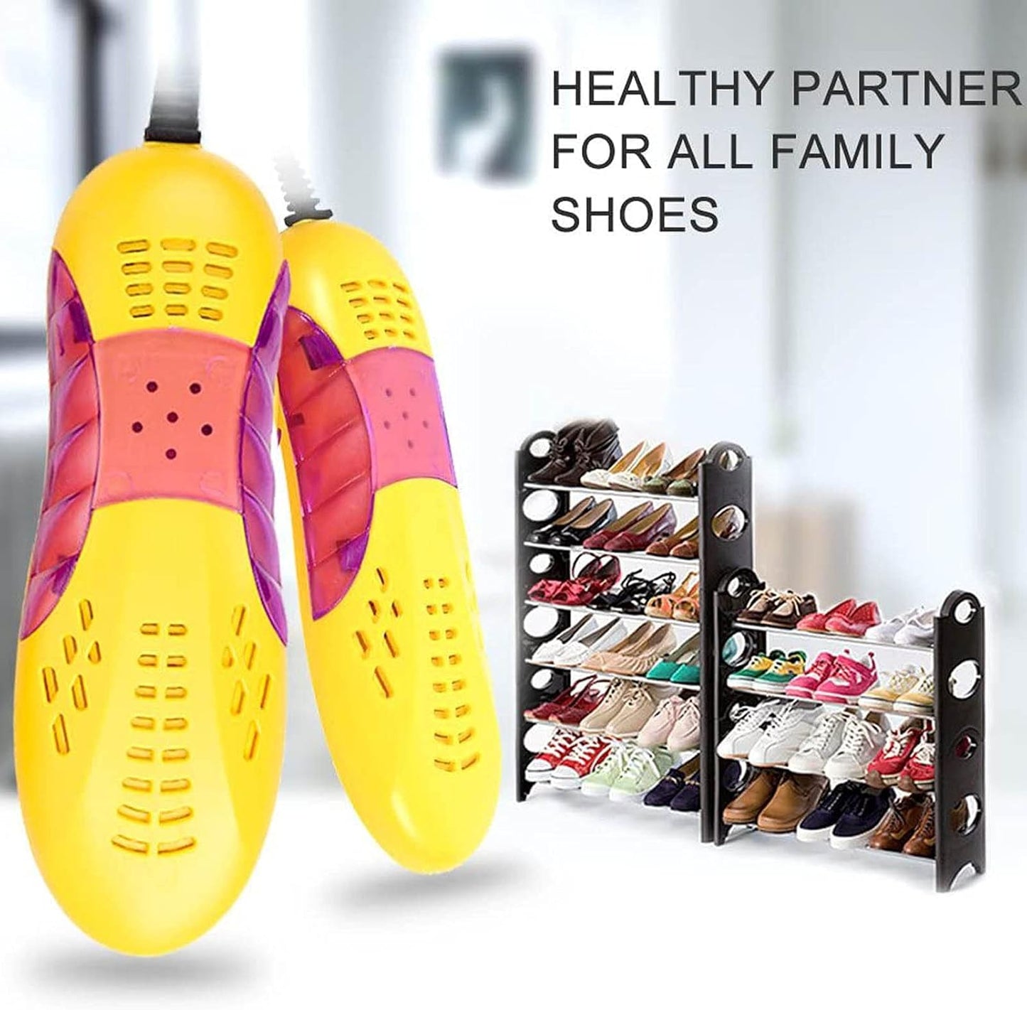 Shoe Dryer, Portable Shoe Dryer, Electric Hot Air Heater Ideal for Running, Climbing, Hiking, Cycling, Golf, Basketball, Indoor and Fashion Shoes