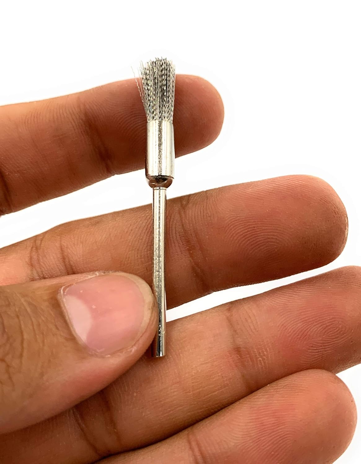 Stainless Steel Wire End Brush for Dremel Rotary Tool – 1 PCS Polishing Brush for Rust Removal, Satin Finish, Jewellery & Watch Cleaning Tool