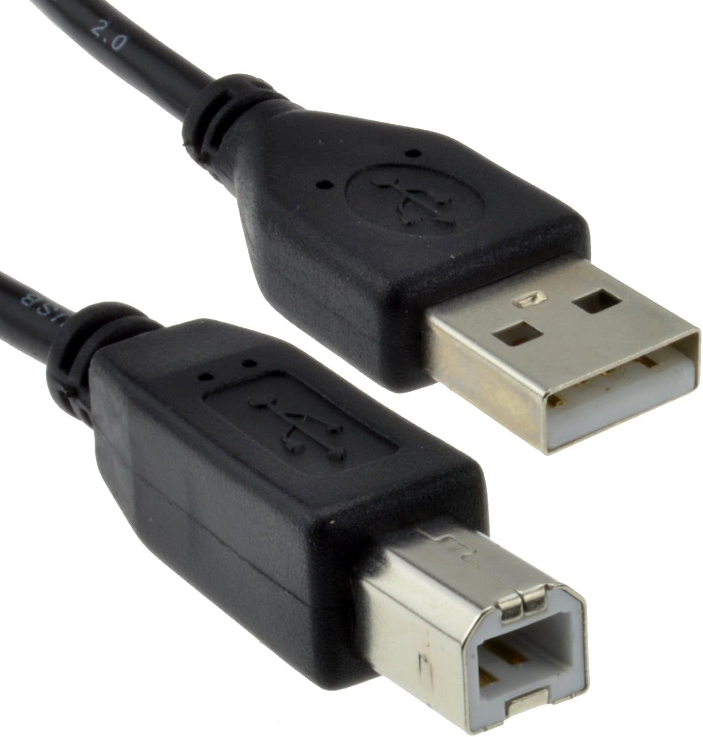USB 2.0 Printer Cable A to B 3 Meter – High Speed 24AWG Copper Lead for Printer, Scanner & Fax | Durable USB Type A to Type B Connector (Black)