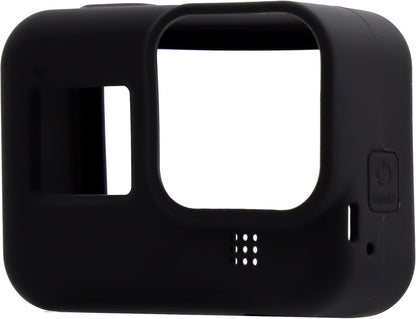 Full Body Soft Silicone Case for GoPro Hero 8 Black with Wrist Strap – Shockproof Protective Cover (Black)