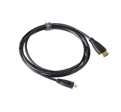 Micro HDMI to HDMI Cable 2 Meter High-Speed 4K 60Hz | Gold Plated Connector Supports 3D HD Video Cable for TV, Camera, Tablet