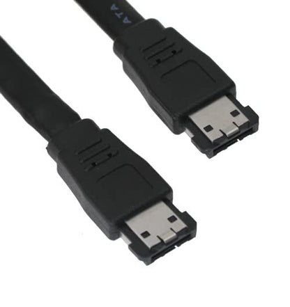 Premium Quality 1 Meter eSATA to eSATA Cable 3Gbps – Shielded External SATA 2 Data Cable for Fast & Stable Connection