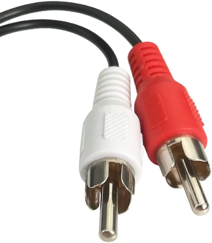 6 Inch 3.5mm Female to 2 RCA Male Stereo Audio Y Cable – 1/8" Jack to Red & White RCA Adapter for TV, Smartphone, Tablet & Home Theater