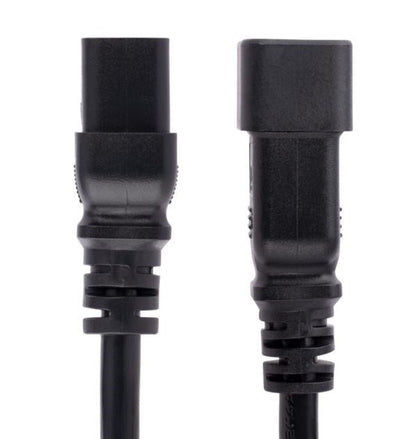 2 Meter IEC C19 to C20 Heavy Duty Power Extension Cable 16A 250V | 14AWG Heavy Gauge Extension Cord | Server, UPS & PDU Power Cord