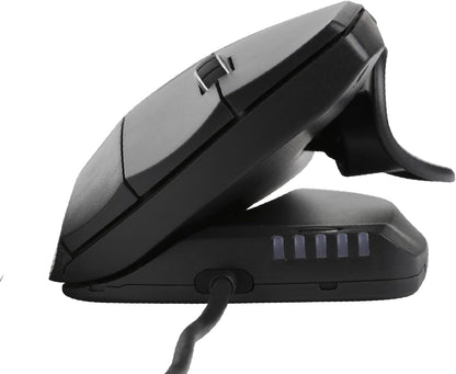 Contour Unimouse Ergonomic Vertical Wired Mouse with Adjustable Thumb Rest for Windows & Mac – 35° to 70° Angle, 6 Buttons
