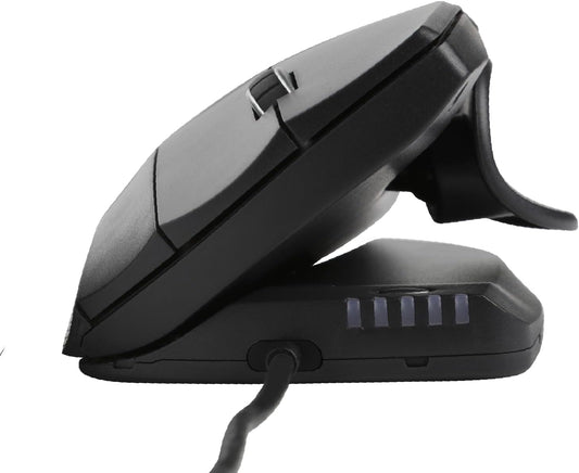 Contour Unimouse Ergonomic Vertical Wired Mouse with Adjustable Thumb Rest – Side view – Available in Pakistan