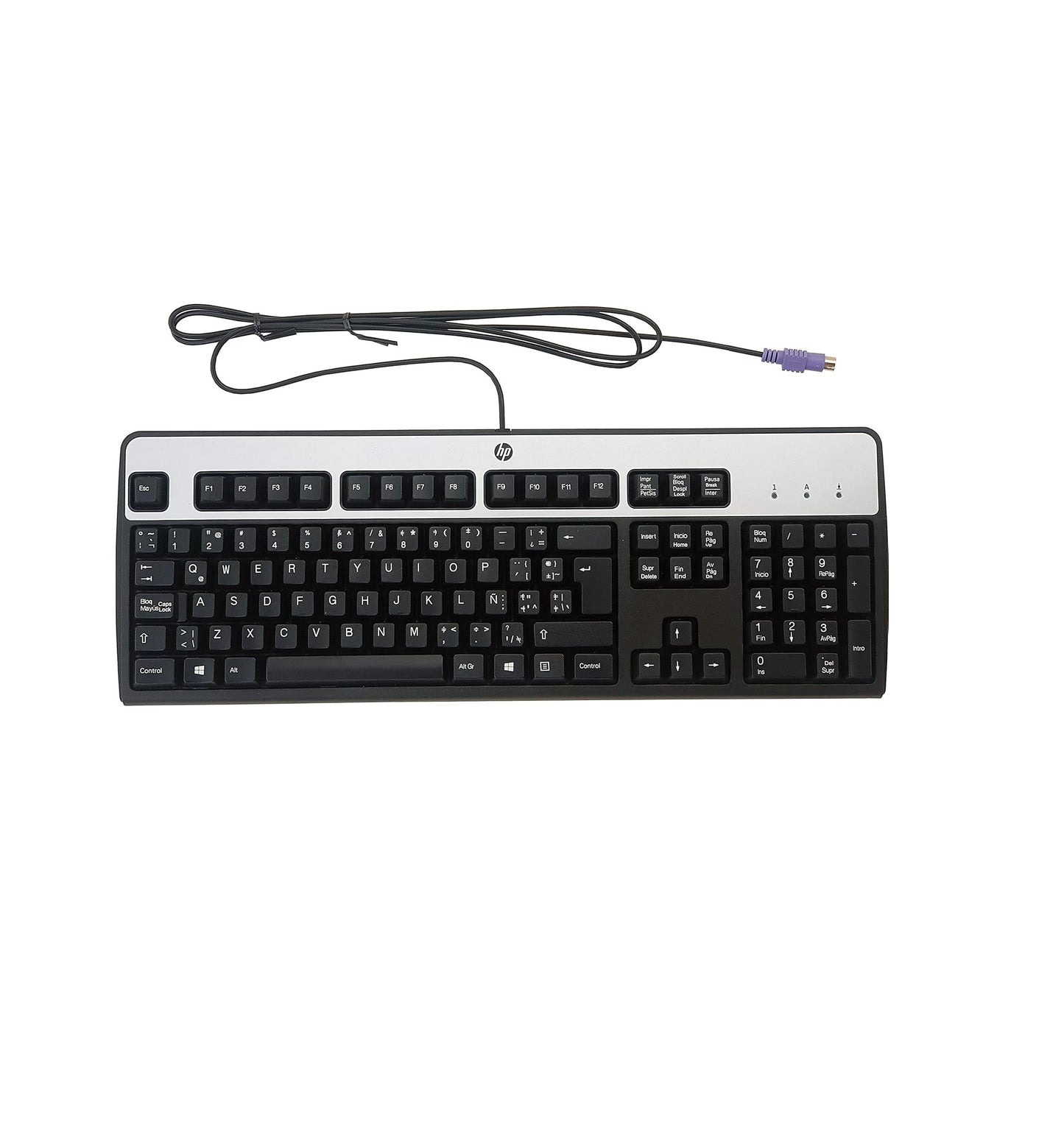 HP Standard 104-Key PS/2 Keyboard – Durable Wired Keyboard for Desktop PC | Comfortable Typing, Plug & Play