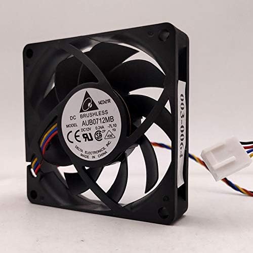 4Pin PWM Cooling Fan  CPU Ultra-Quiet AUB0712MB  DC12V 0.24A 7CM