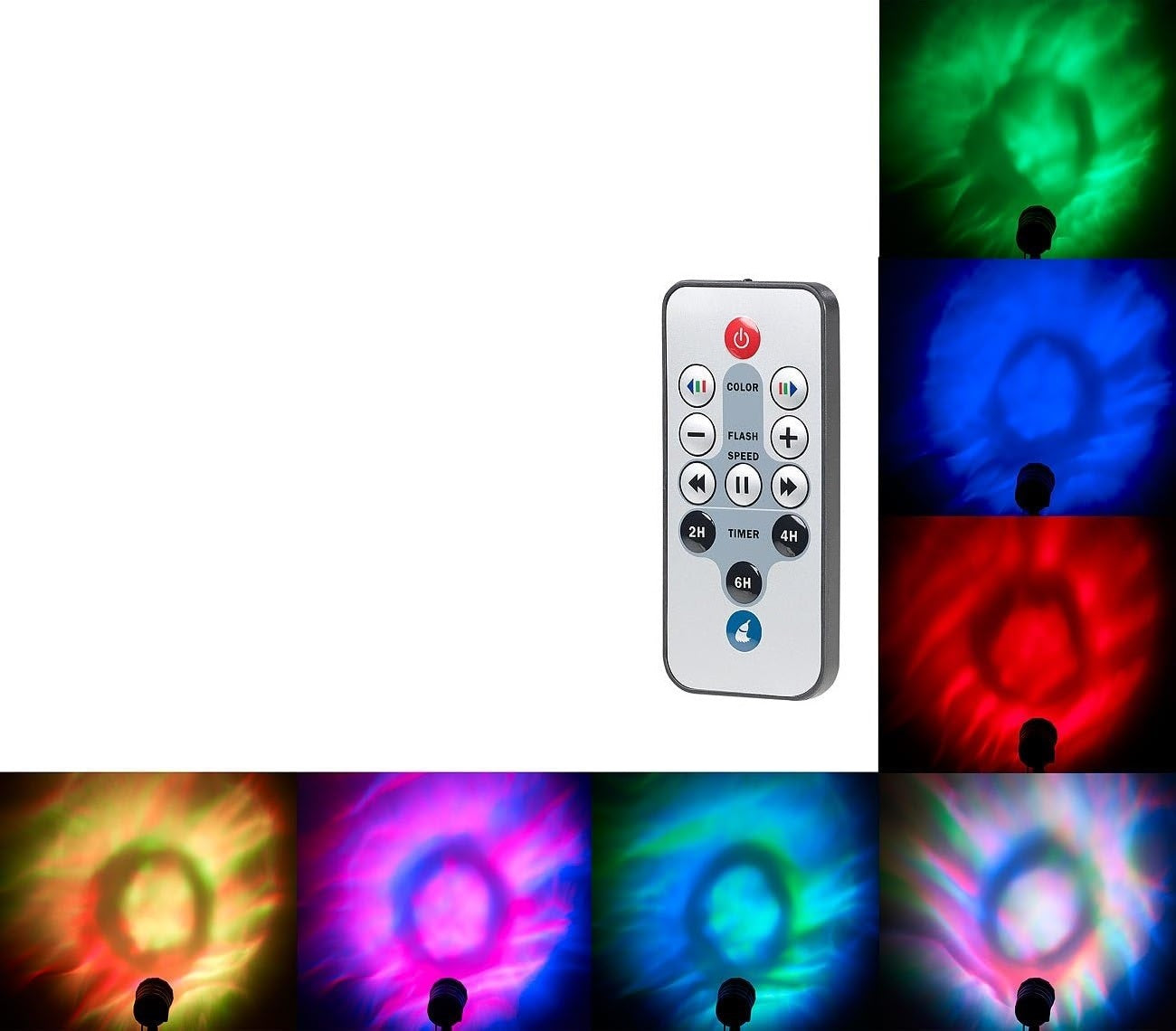 Wireless Remote for Lunartec LED RGB Projector – Timer & Effect Control