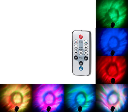 Wireless Remote for Lunartec LED RGB Projector – Timer & Effect Control