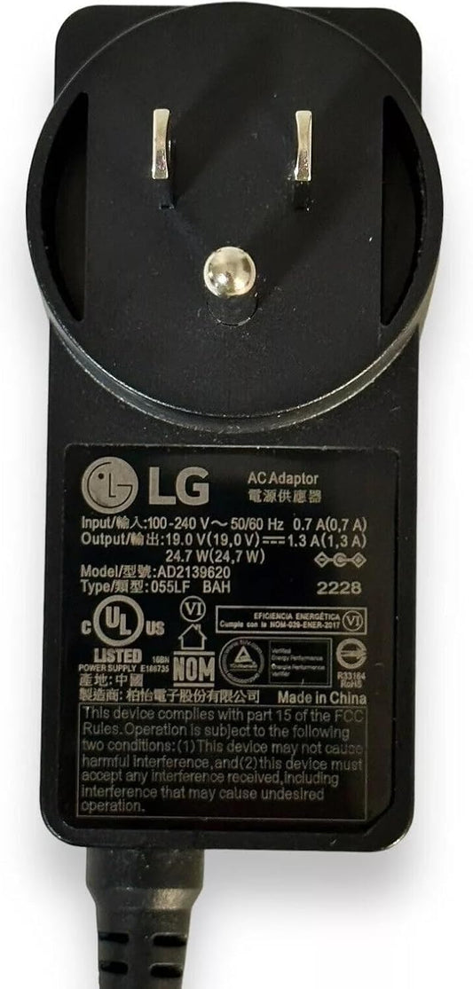 19V 1.3A AC/DC Power Adapter for LG LED LCD Monitor & TV – Universal Replacement Charger ADS-40FSG-19 | EAY62790007 | 19V Power Supply Adapter
