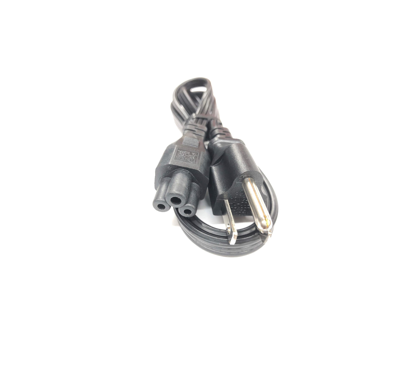 30cm Dell-Compatible AC Power Cord | NEMA 5-15P to IEC C5 Mickey Mouse Cable