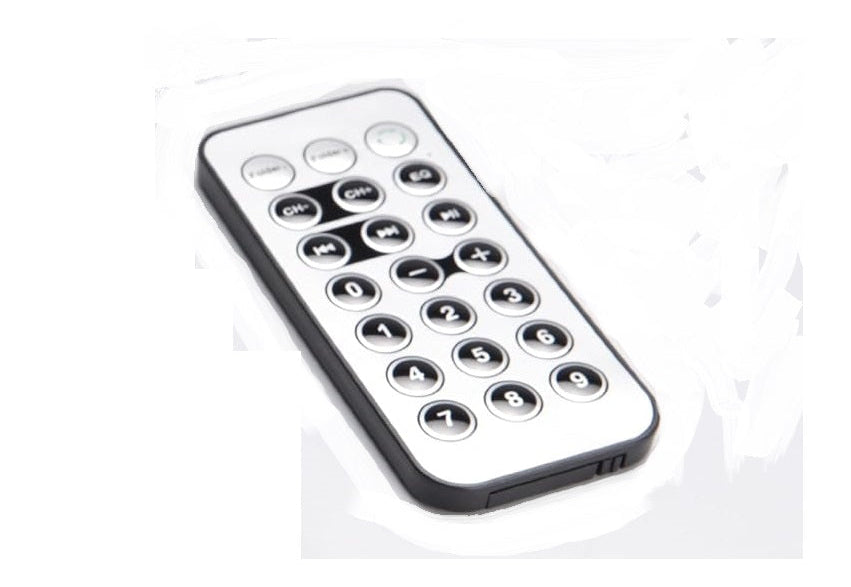 IR Remote Control for MP3 Radio Adapter & Bluetooth Audio Player (Car & Speaker Use)