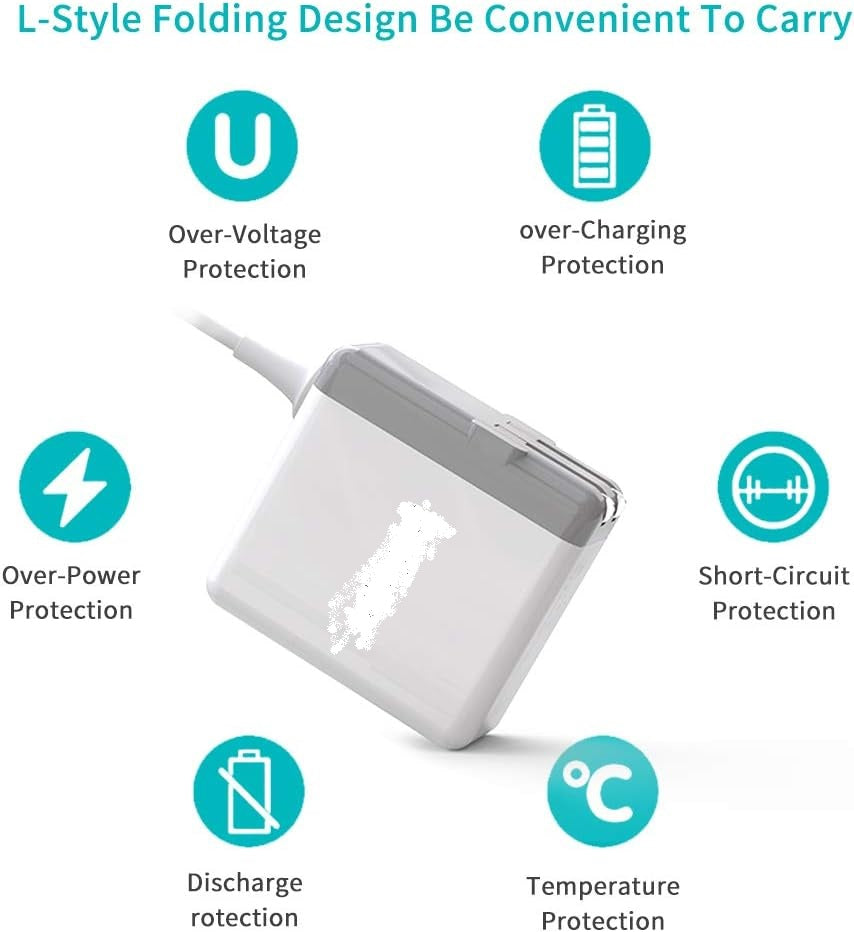 Branded 45W 14.5V 3.1A MagSafe Laptop Charger Adapter for Air Series – Magnetic AC Power Adapter