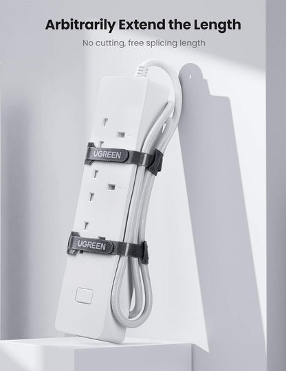 UGREEN Magic Cable Tie – Reusable Hook and Loop Cord Fastener