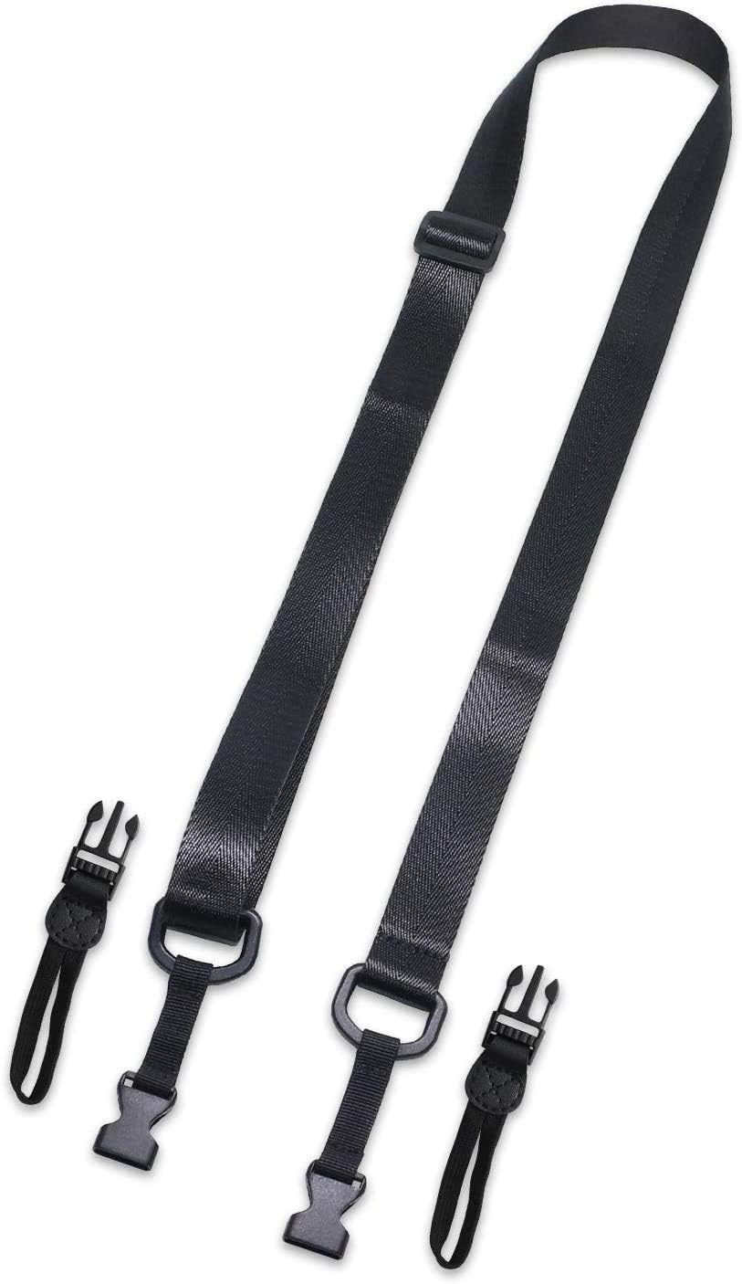 Adjustable Removable Shoulder Strap Black – Replacement Neck Lanyard for Tablet, iPad, Camera, Laptop, Binoculars & Luggage Bags | Comfortable & Durable Carry Strap