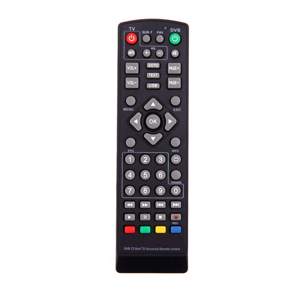 Universal TV Remote Control RM-D1155 – DVB-T2 Satellite Receiver Remote Controller Compatible with Digital TV Set Top Boxes & Satellite Receivers