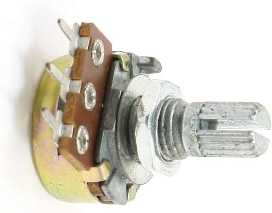 B10K 10K Ohm Rotary Potentiometer Switch – Single Linear Taper 3-Pin Adjustable Dimmer Wall Control Knob