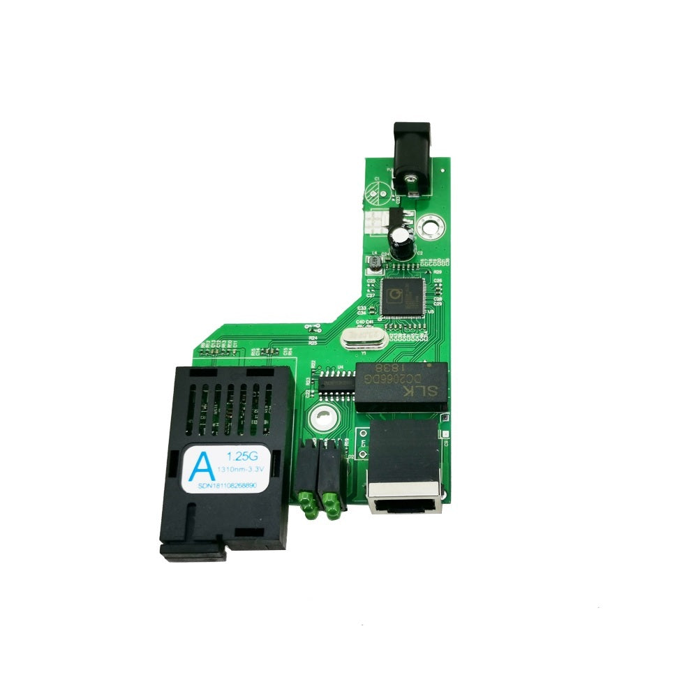 🔹 Gigabit Fiber Optical Media Converter (Only A Unit)  10/100/1000Mbps | Single Mode | Single Fiber | SC Port | 20KM | With Power Adapter