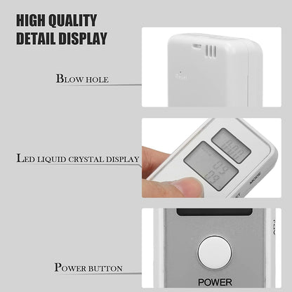 1 pcs Breath Alcohol Tester with Dual LCD Display – Portable Accurate Drunk Tester for Personal & Professional Use