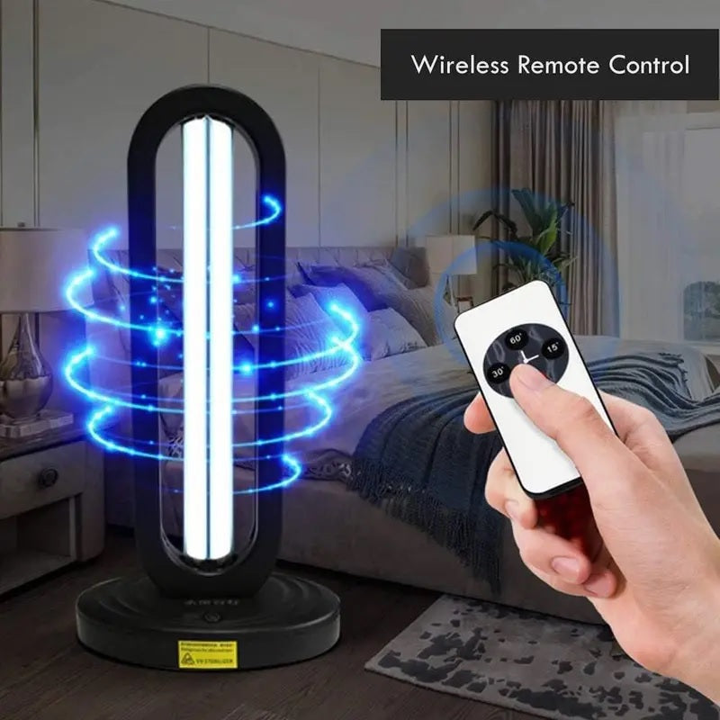 UV Light Sanitizer & UVC Disinfection Lamp with Remote Control for Home, Office & Kitchen