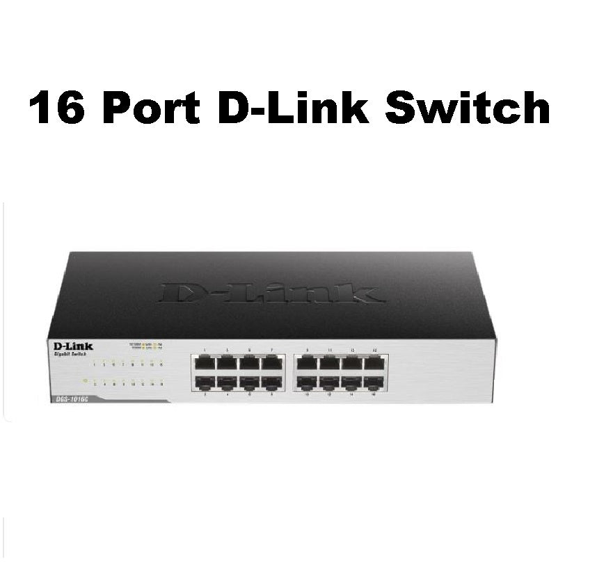 D-Link 16-Port Ethernet Switch – Unmanaged Network LAN Switch Desktop & Rackmount