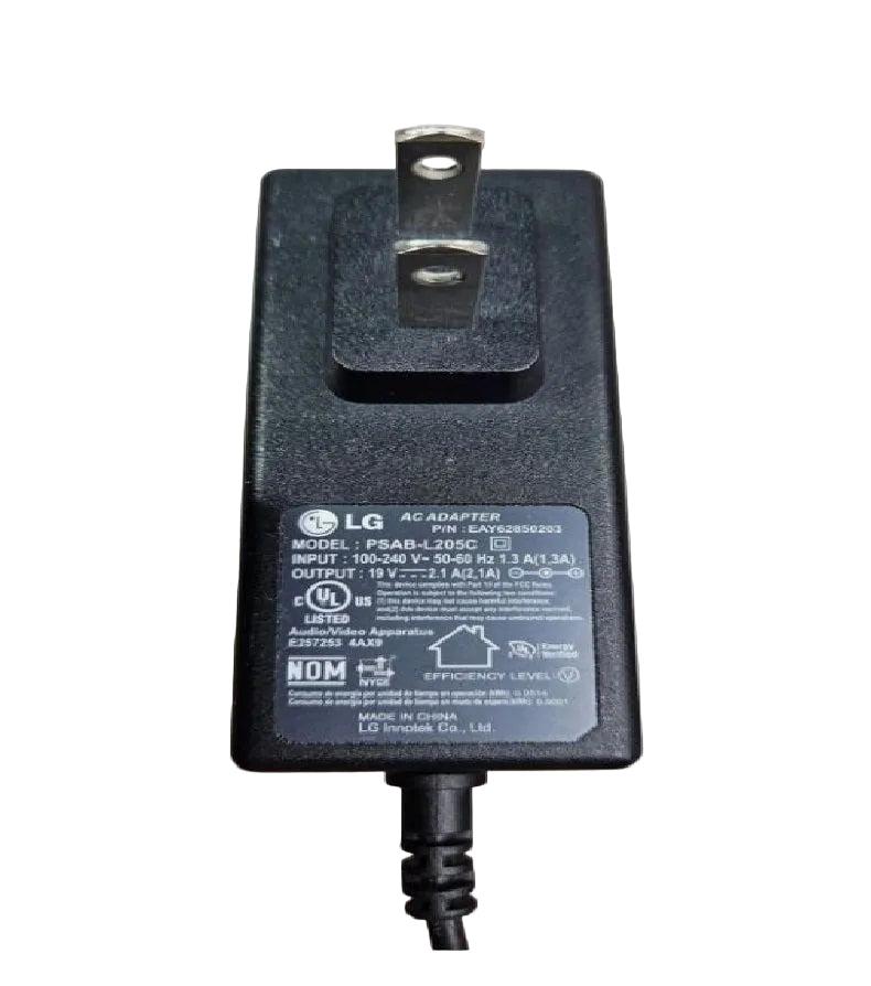 LG 19V 2.1A AC Adapter Charger 6mm Pin – 100-240V Universal Power Supply for LG Monitors & Devices