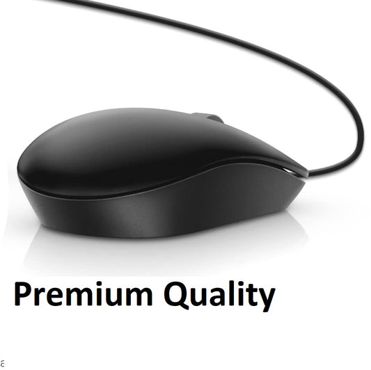 Dell MS116-BK USB Wired Optical Mouse – Side view – Available in Pakistan