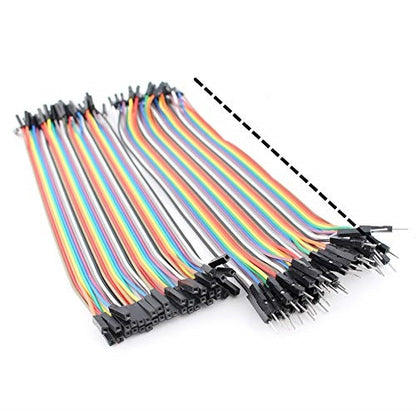 5 pcs 30cm Leanth Multicolored Jumper Wires Kit  Breadboard Ribbon Cables for Arduino Raspberry Pi DIY Projects