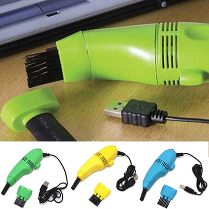 Mini USB Vacuum Cleaner for Keyboard – Portable Low Noise Computer Keyboard Cleaner with Large Dust Capacity for Laptop, PC, Car & Desk Cleaning