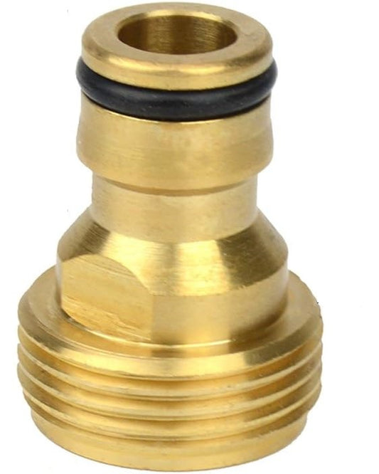 Brass Male Thread Faucet Hose Nozzle Quick Connect Adapter – Durable Rustproof Garden Tap Connector for Hose Pipe