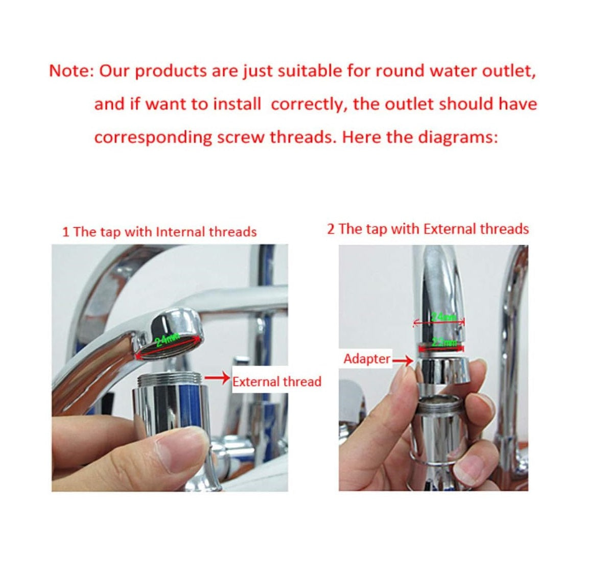 LED Faucet Light Tap Nozzle RGB Temperature Sensor Water Glow Aerator – Color Changing Water Saver for Kitchen & Bathroom