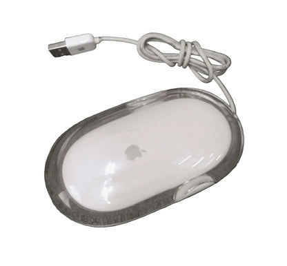 Apple Pro Mouse Optical USB M5769 – Vintage Wired One-Button Mouse for Mac & PC | Classic Apple Retro Design | Plug & Play USB Mouse